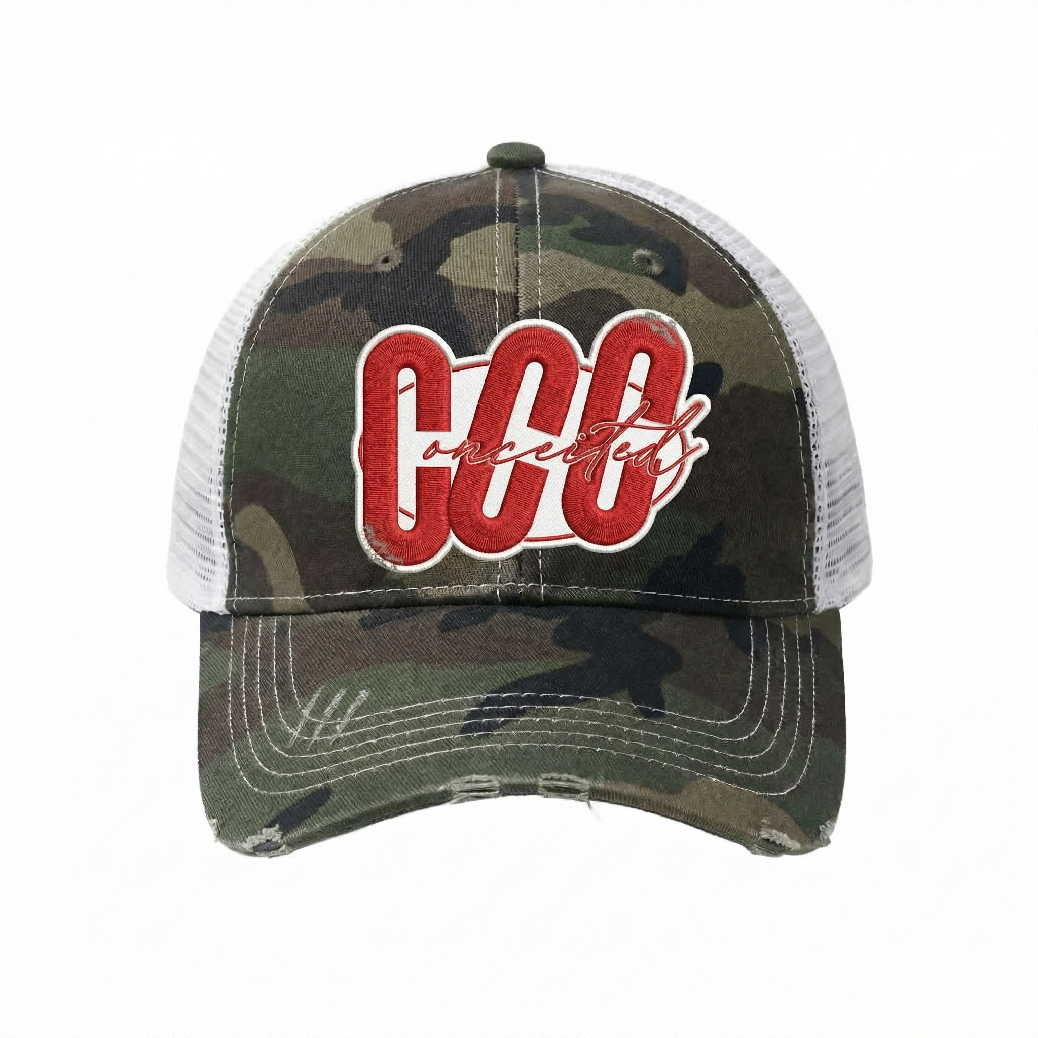 CONCEITED CAMO TRUCKER CAP